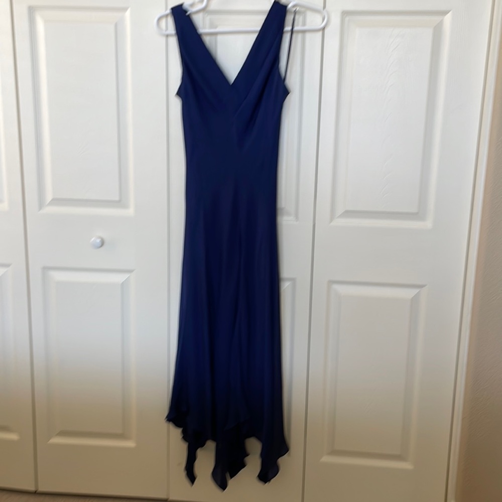 Ralph Lauren Navy Silk Dress